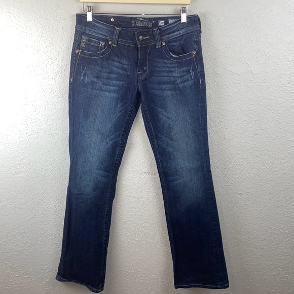 Miss Me Angel Wings Crystals Bootcut Denim Jeans Women Size‎ 30 - Picture 1 of 11